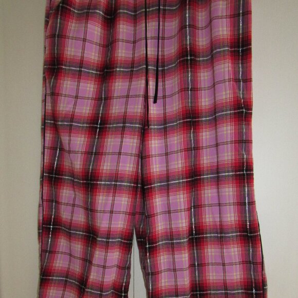 PERFECT LOUNGE PAJAMA PANTS-SILVER STRIPE-BLACK LACE HEM-SO SOFT-V. SECRET - Picture 13 of 13